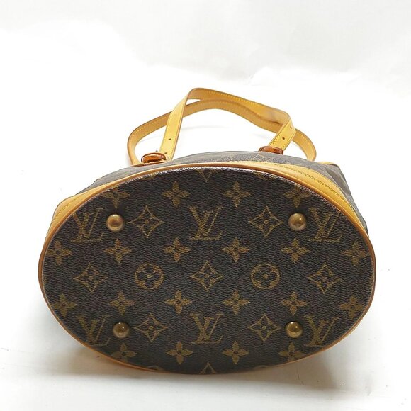 Authentic Louis Vuitton Bucket PM Monogram Tote Bag w/ Pouch - Picture 8 of 16